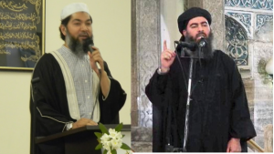 L - Hampshire mosque's Ali  Hazratji R - misunderstander of Islam